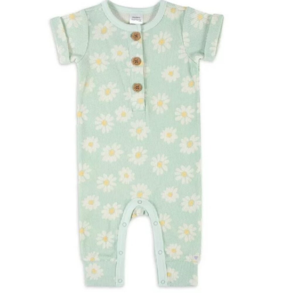 Modern Moments by Gerber Baby Girls Long Leg Romper Size 12 Months